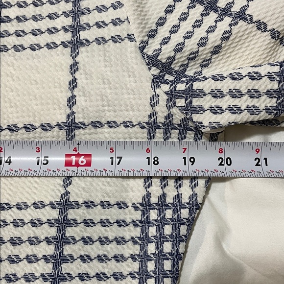 Smashed Lemon | Sheath | Checkered | Midi Dress in Navy & Off White | Size 14 - Picture 12 of 16